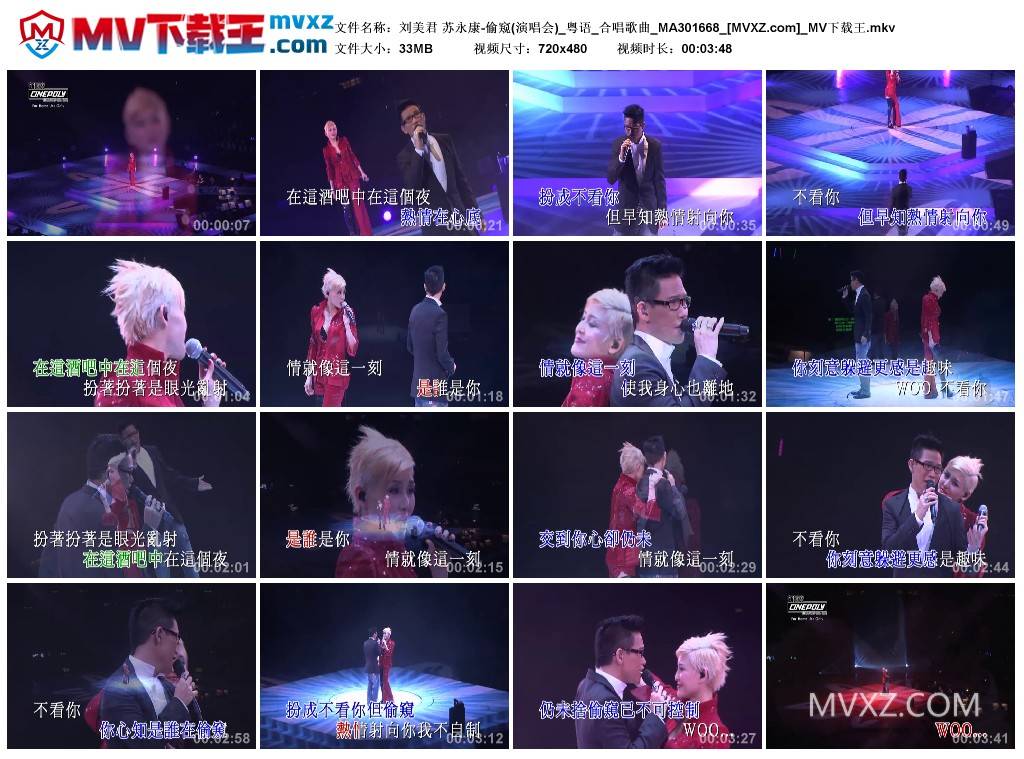 刘美君 苏永康-偷窥(演唱会)_粤语_合唱歌曲_MA301668